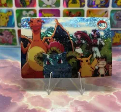 Pokemon Charizard Vintage Pocket Monsters Vending HOLO Prism Sticker 98 Nintendo - Image 2