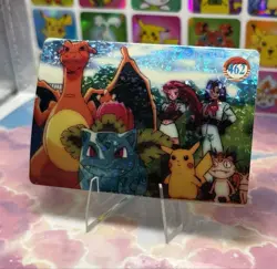 Pokemon Charizard Vintage Pocket Monsters Vending HOLO Prism Sticker 98 Nintendo - Image 4