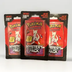 Lot Of 3 2025 Pokemon Mystery Pack - Mewtwo Vintage Chase Packs Sealed NEW!!! - Image 1