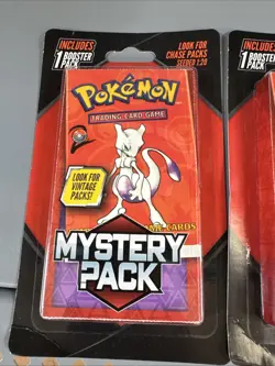 Lot Of 3 2025 Pokemon Mystery Pack - Mewtwo Vintage Chase Packs Sealed NEW!!! - Image 3