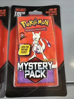 Lot Of 3 2025 Pokemon Mystery Pack - Mewtwo Vintage Chase Packs Sealed NEW!!! - Image 5