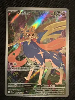 Zacian 100/094 Full Art Illustration Rare – Pokemon TCG PFL EN 2025 - Image 1