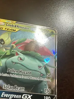 Celebi & Venusaur GX 1/181 Pokemon TCG Team Up HP/DMG - Image 2