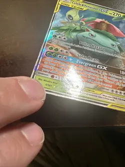 Celebi & Venusaur GX 1/181 Pokemon TCG Team Up HP/DMG - Image 3