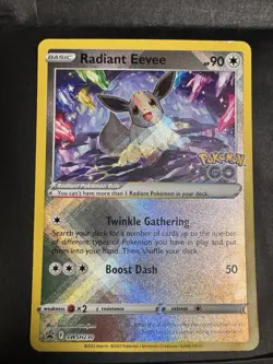 Pokemon Radiant Eevee Promo Holo SWSH230 Pokemon GO English - Image 1