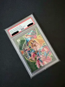 PSA 5 2001 YU-GI-OH! JPN PROMO DARK MAGICIAN GIRL GREEN SCR - Image 1