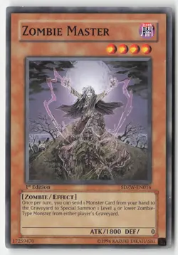 Yugioh - Zombie Master SDZW-EN016 1st Edition - Structure Deck: Zombie World - Image 1