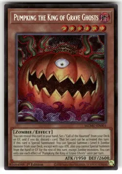 Pumpking the King of Grave Ghosts MRD-EN001 Secret R Maze of Muertos Yu-Gi-Oh NM - Image 1