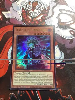 Yugioh Stare of the Snake Hair MZMU-EN003 Ultra Rare 1st Edition - Image 1