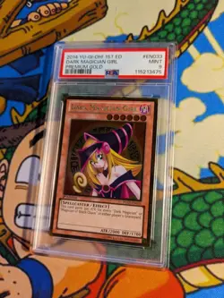 2014 YUGIOH 1ST ED PGLD-EN033 DARK MAGICIAN GIRL PSA 9 MINT - Image 2