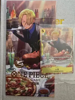 ONE PIECE Card Game 1x Sanji EB02-054 New Year Red Packet Promo 2026 Sealed - Image 1