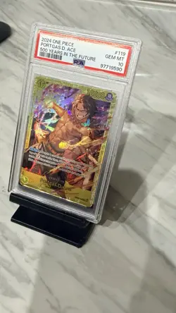 ONE PIECE CCG 500 Years in the Future Portgas D. Ace OP07-119 PSA 10 - Image 3