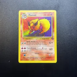 Pokemon TCG Flareon Jungle Set Card 19/64 Unlimited - Image 1