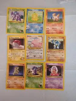 Lot Of 9 Vintage Wotc German Pokemon Cards 1st Edition Unlimited - Image 1