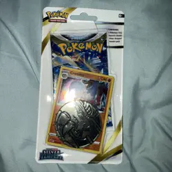 Pokemon TCG Silver Tempest Blister Pack! Factory Sealed! Promo Card +Coin! - Image 1