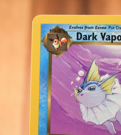 Dark Vaporeon 45/82 1st Edition Team Rocket Pokemon Card WOTC LP Vintage - Image 2