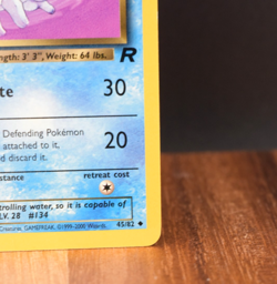 Dark Vaporeon 45/82 1st Edition Team Rocket Pokemon Card WOTC LP Vintage - Image 5