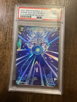 Super Saiyan Trunks BT13-041 PSA 10 Dragon Ball Super Card Game - Image 1