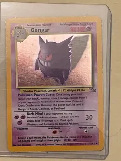 Pokemon TCG Gengar 5/62 Holo Rare Card in great condition - Image 1