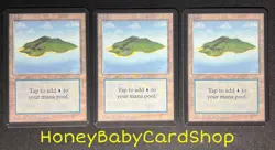MTG Limited Edition Alpha 1993 Island (B) NM x 3 Cards LEA Old School 93/94 - Image 2