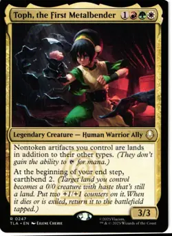 Toph, the First Metalbender 247 Rare NM NonFoil - MTG Avatar - Image 1