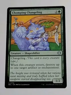 MTG - Lorwyn Eclipsed: Chomping Changeling (0172) - Uncommon - Near Mint - Image 1