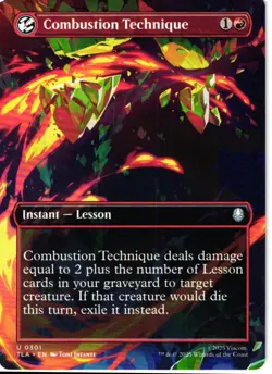 Combustion Technique (Borderless) 301 Borderless NM NonFoil MTG Avatar - Image 1