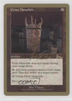 Grim Monolith Nicolas Labarre Magic: Brussels World Championships Decks #126 - Image 1