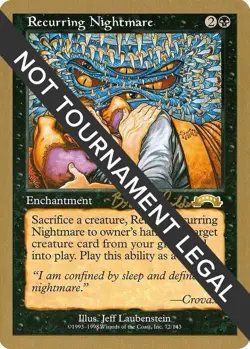 Recurring Nightmare - Brian Selden - 1998 ~ Near Mint World Championship G MTG M - Image 1