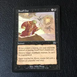 Snuff Out x1 Mercadian Masques LP Condition See Pics - Image 1