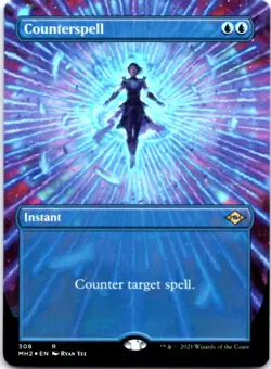Counterspell (Borderless) (Foil) Modern Horizons 2, 308 NM - Image 1