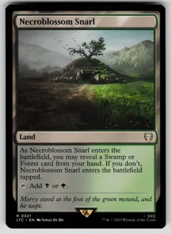 Necroblossom Snarl Commander: The Lord of the Rings 321 MTG NM - Image 1