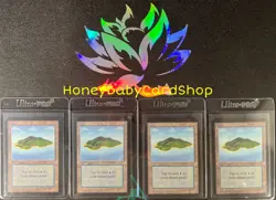 MTG Limited Edition Alpha 1993 Island (B) x 4 M/NM Playset LEA 93/94 - Image 1