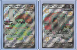 Great Tusk ex 072 Iron Treads ex 073 Pokemon Cards Black Star Promo NEAR MINT - Image 1