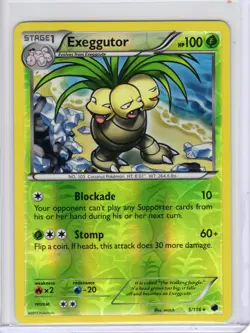 Exeggutor [Reverse Holo] #5 Pokemon Plasma Freeze - Image 1