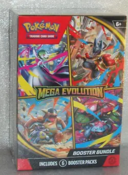 Pokemon TCG Mega Evolution Factory Sealed Booster Bundle Box 6 Packs - Image 3
