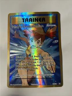Pokemon TCG Evolutions Ultra Holo Full Art Trainer Misty's Determination #108 - Image 1