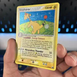 Pokemon TCG Ampharos EX Unseen Forces 1/115 Holo Holo Rare 2005 Nintendo NM+ - Image 4