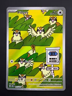 Pidgey 207/197 Pokemon Obsidian Flames Illustration Rare Near Mint NM 2023 - Image 1