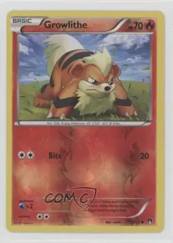 Growlithe Reverse Foil Pokemon XY Breakpoint #10 - Image 1