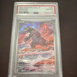 Pokemon TCG Groudon SV3a Raging Surf 069/062 Art Rare Holo Japanese PSA 10 - Image 1