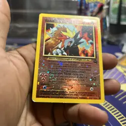 Pokemon TCG Entei #34 Black Star WOTC Movie Promo Reverse Holo - Image 1