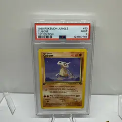 PSA 9 MINT 1999 Pokemon Game 1st Edition Jungle Cubone 50 - Image 1