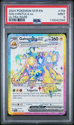 Galvantula EX 159/142 Ultra Rare Scr En-stellar Crown Pokemon PSA 9 - Image 1