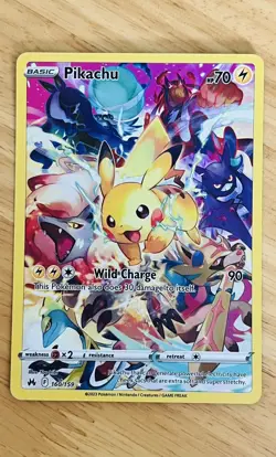 Pokemon TCG - Pikachu 160/159 Secret Rare Full Art - SWSH Crown Zenith - Image 1