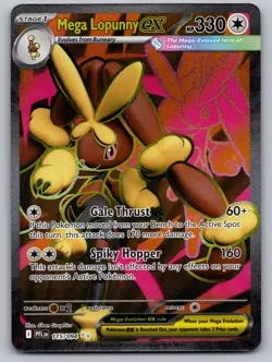 Mega Lopunny ex 115/094 Ultra Rare Phantasmal Flames Pokemon Holo Near Mint - Image 1