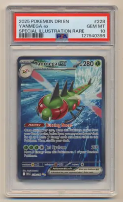 PSA 10 Pokemon Destined Rivals SIR Yanmega EX 228/182 GEM MINT Condition!! - Image 1