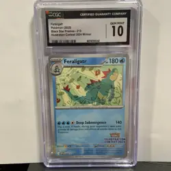 Pokemon TCG Feraligatr 213 Illustration Contest 2024 Stamp CGC Gem Mint 10 Slab - Image 1