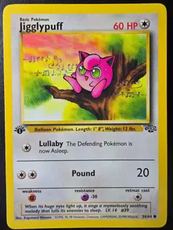 Pokemon TCG - Jigglypuff (54/64) [Jungle 1st Edition] - Near Mint - Image 1