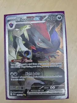 Pokemon TCG- N's Zoroark ex 185/159 Sv09: Journey Together Holo - Image 2
